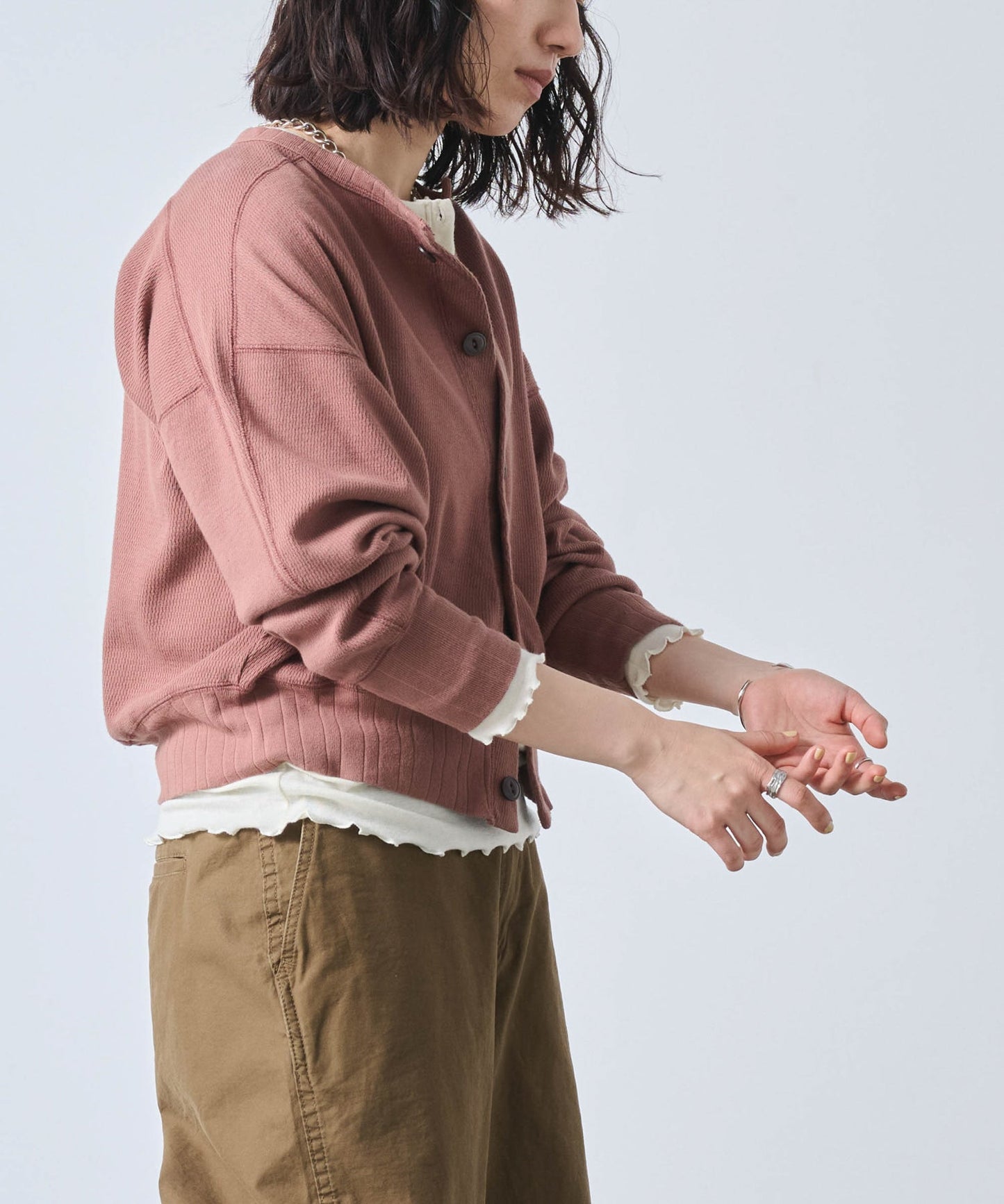 HONEYCOMB CARDIGAN / MIL25FCS3472
