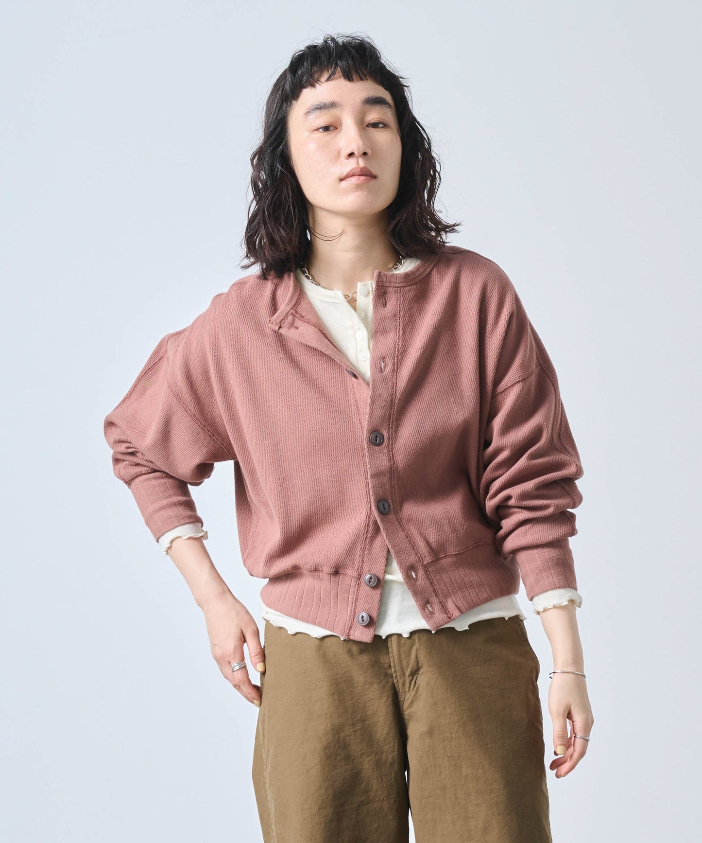 HONEYCOMB CARDIGAN / MIL25FCS3472
