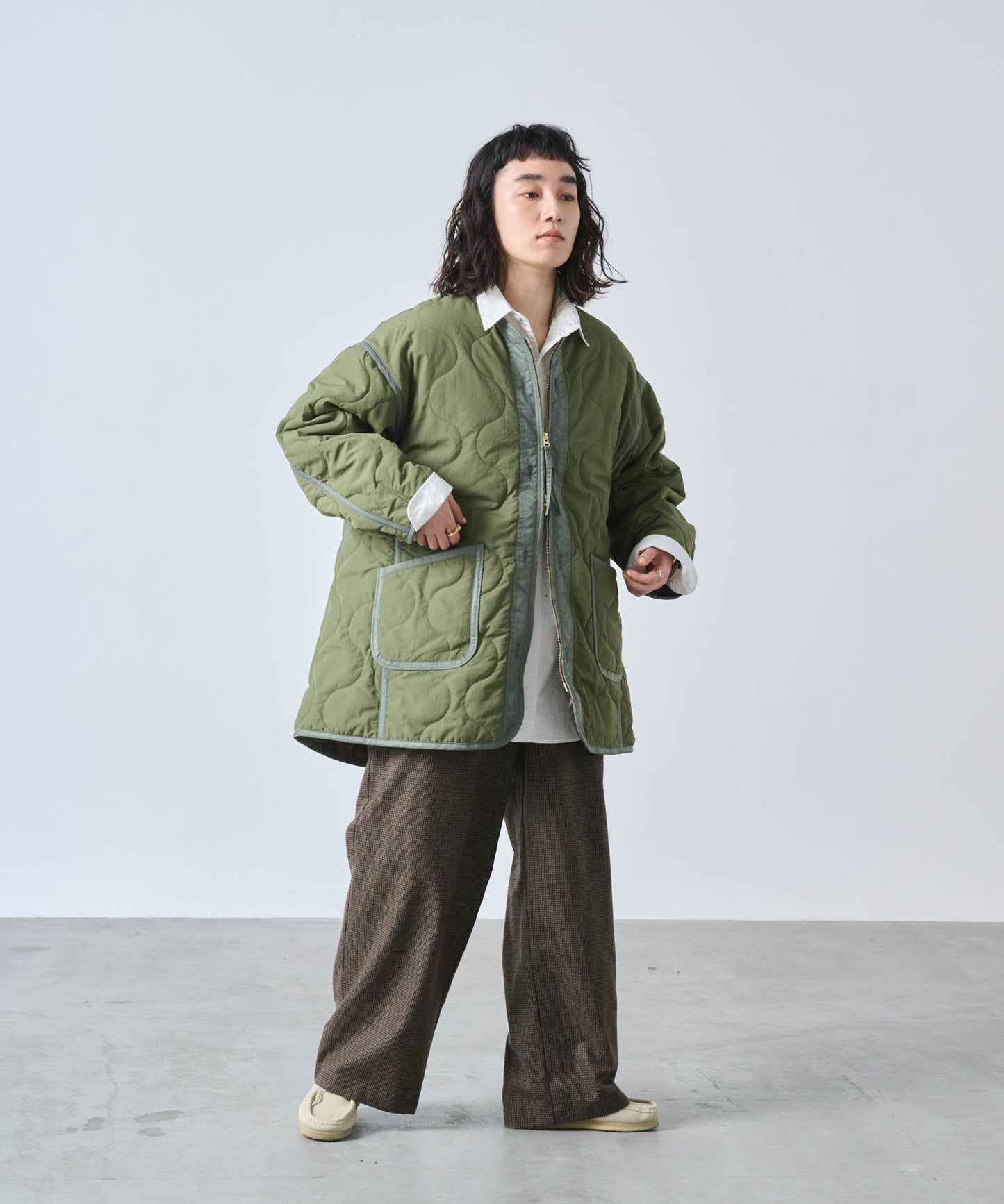 MIL QUILT ZIP UP JACKET/ MIL25FJK3229