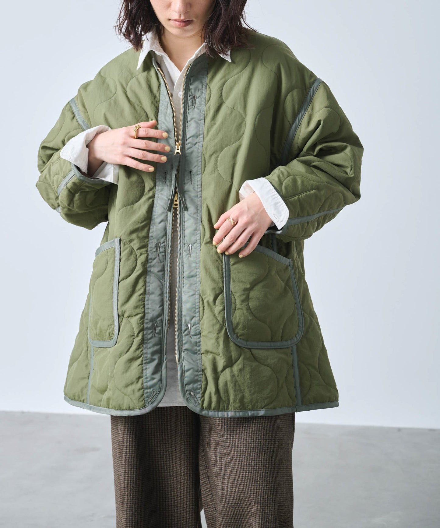MIL QUILT ZIP UP JACKET/ MIL25FJK3229