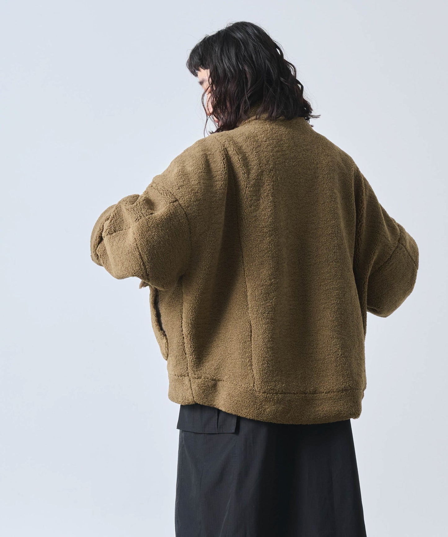 STAND COLLAR BOA JACKET/ MIL25FJK3244
