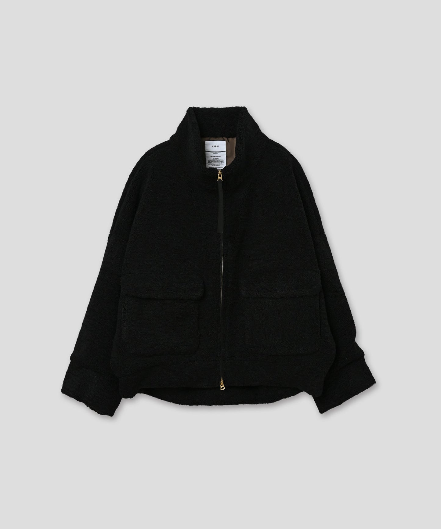 STAND COLLAR BOA JACKET/ MIL25FJK3244