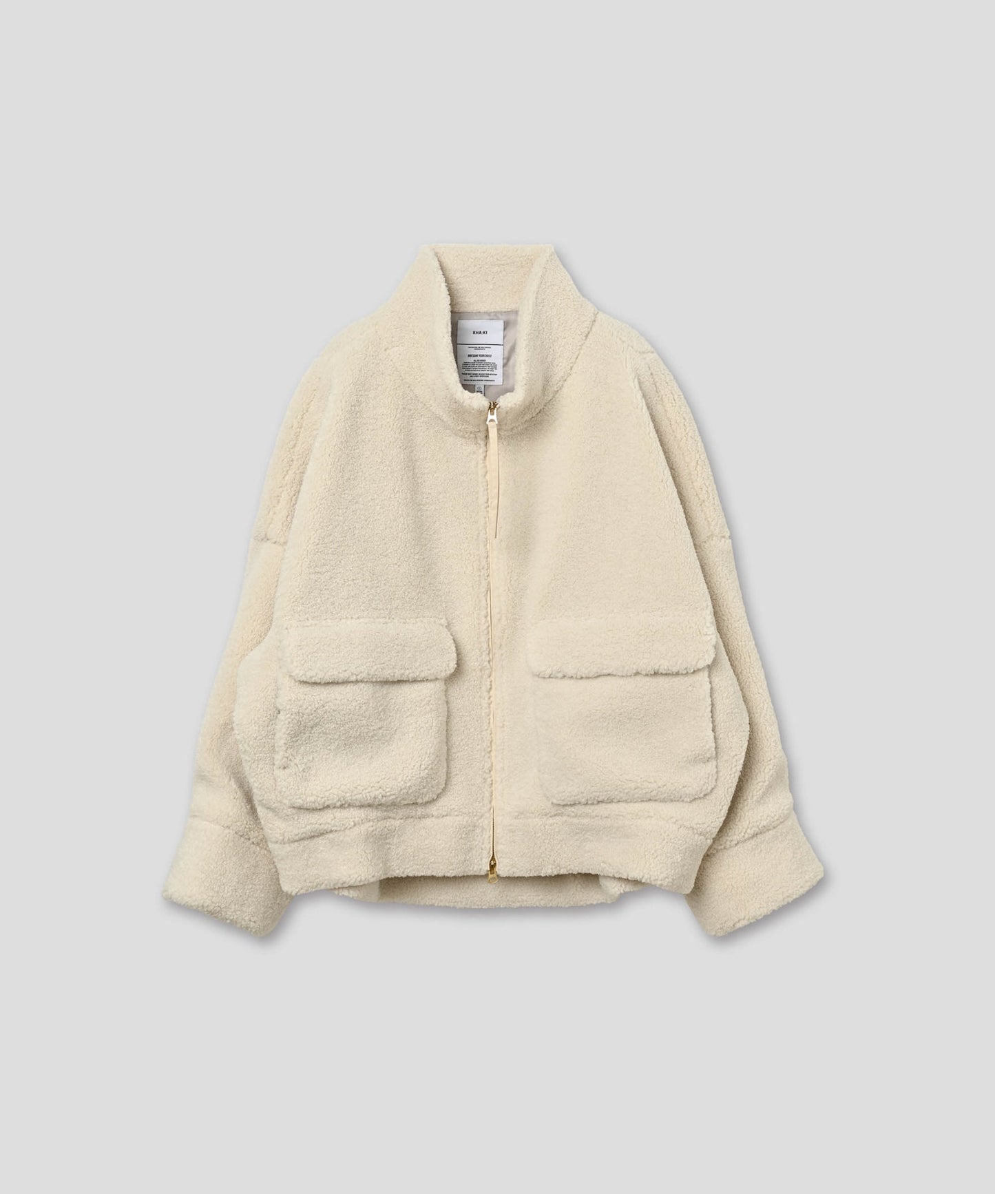 STAND COLLAR BOA JACKET/ MIL25FJK3244