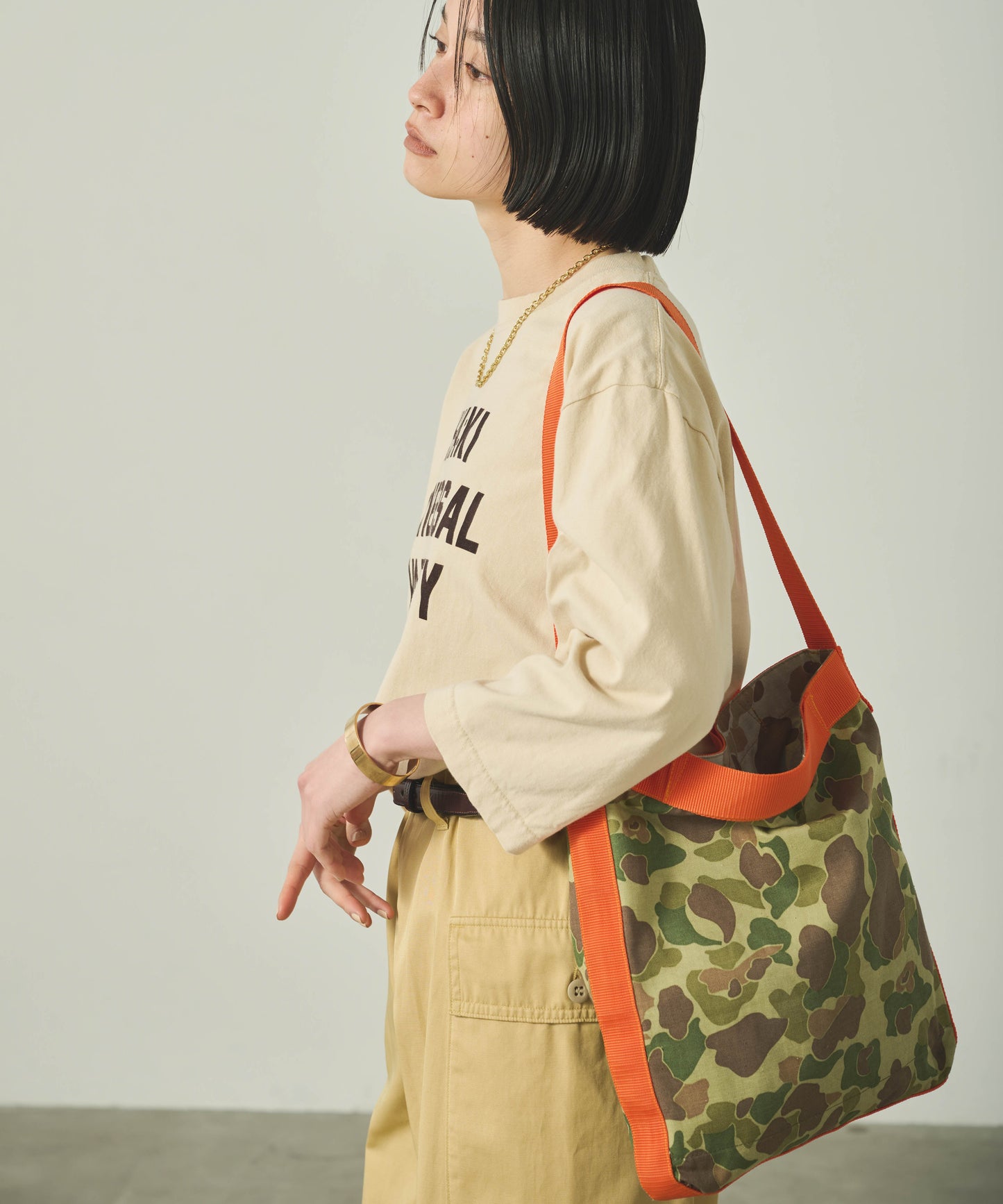 リバーシブルトートバッグ / MIL25SBG3047