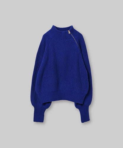 HALF ZIP MIL KNIT TOP / MIL24FKN3031