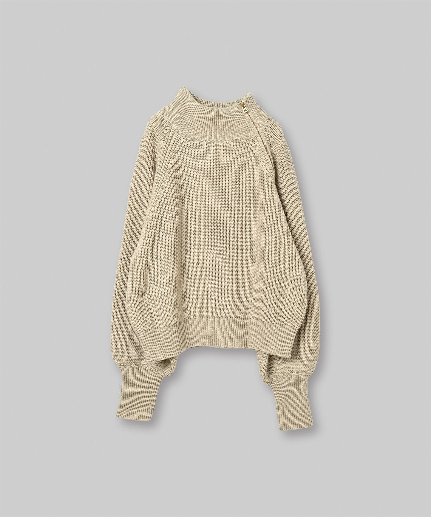 HALF ZIP MIL KNIT TOP / MIL24FKN3031