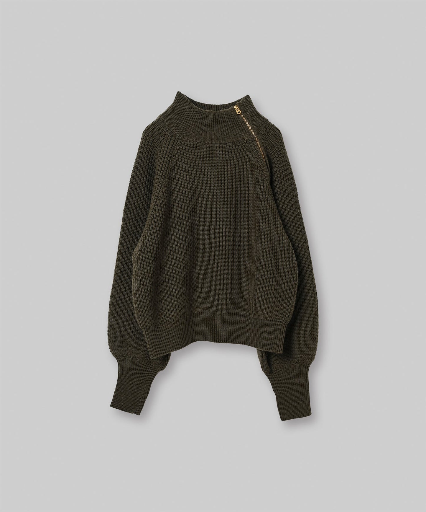 HALF ZIP MIL KNIT TOP / MIL24FKN3031