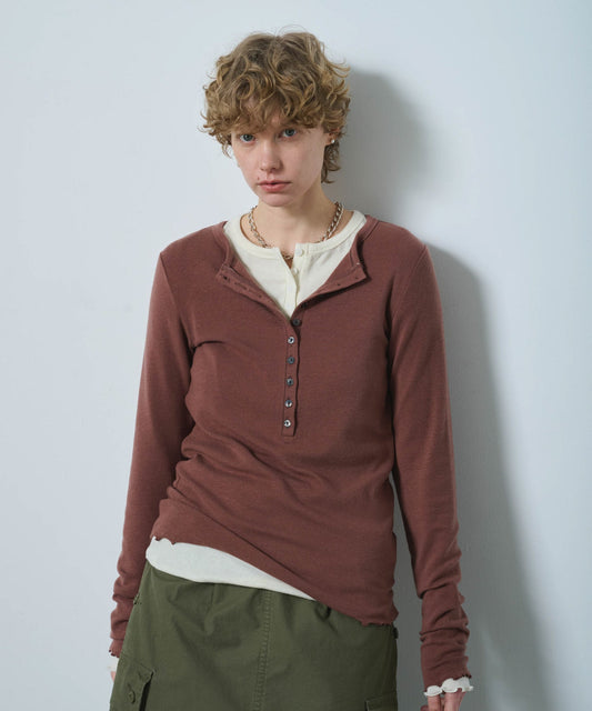 W/TEN HENLY NECK TOP/ MIL25FCS3464