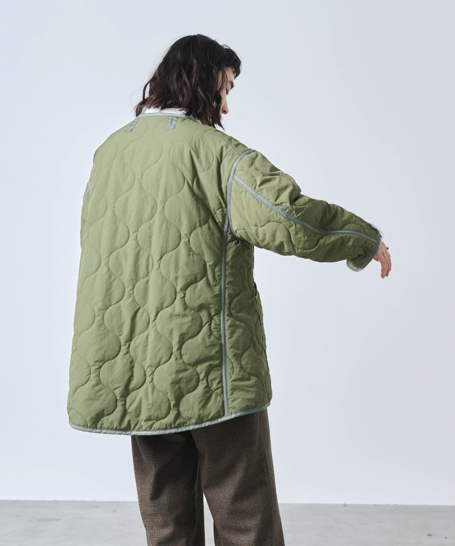 MIL QUILT ZIP UP JACKET/ MIL25FJK3229 – KHA:KI