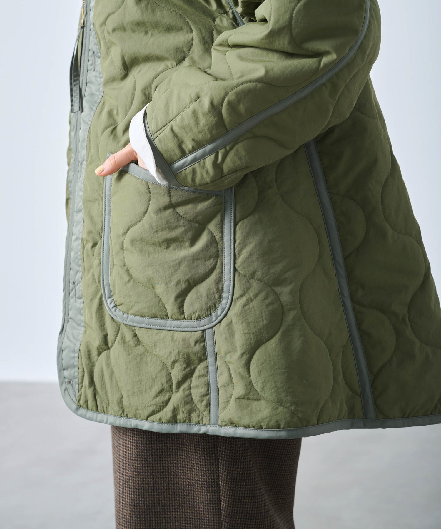 MIL QUILT ZIP UP JACKET/ MIL25FJK3229 – KHA:KI