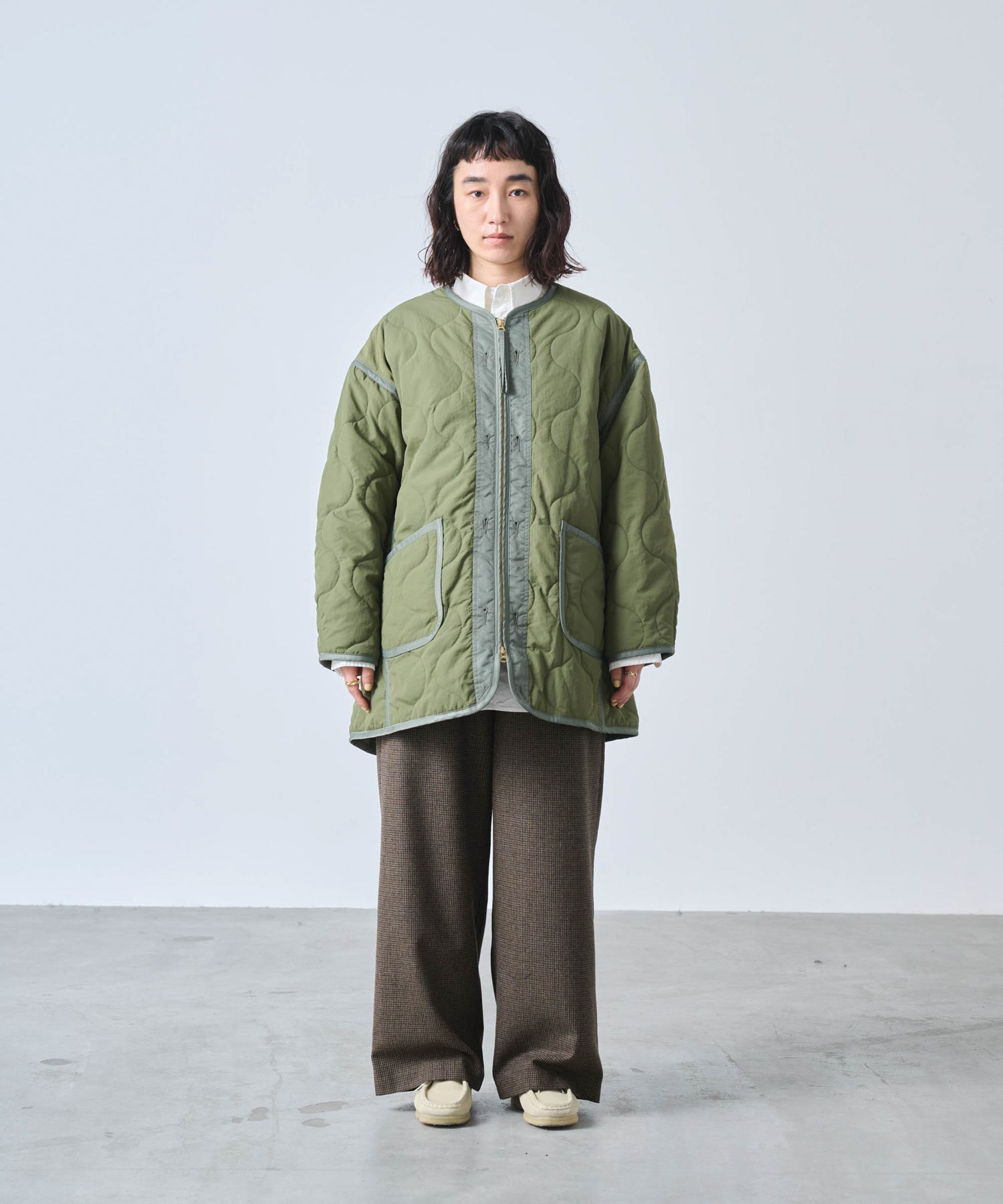 MIL QUILT ZIP UP JACKET/ MIL25FJK3229 – KHA:KI