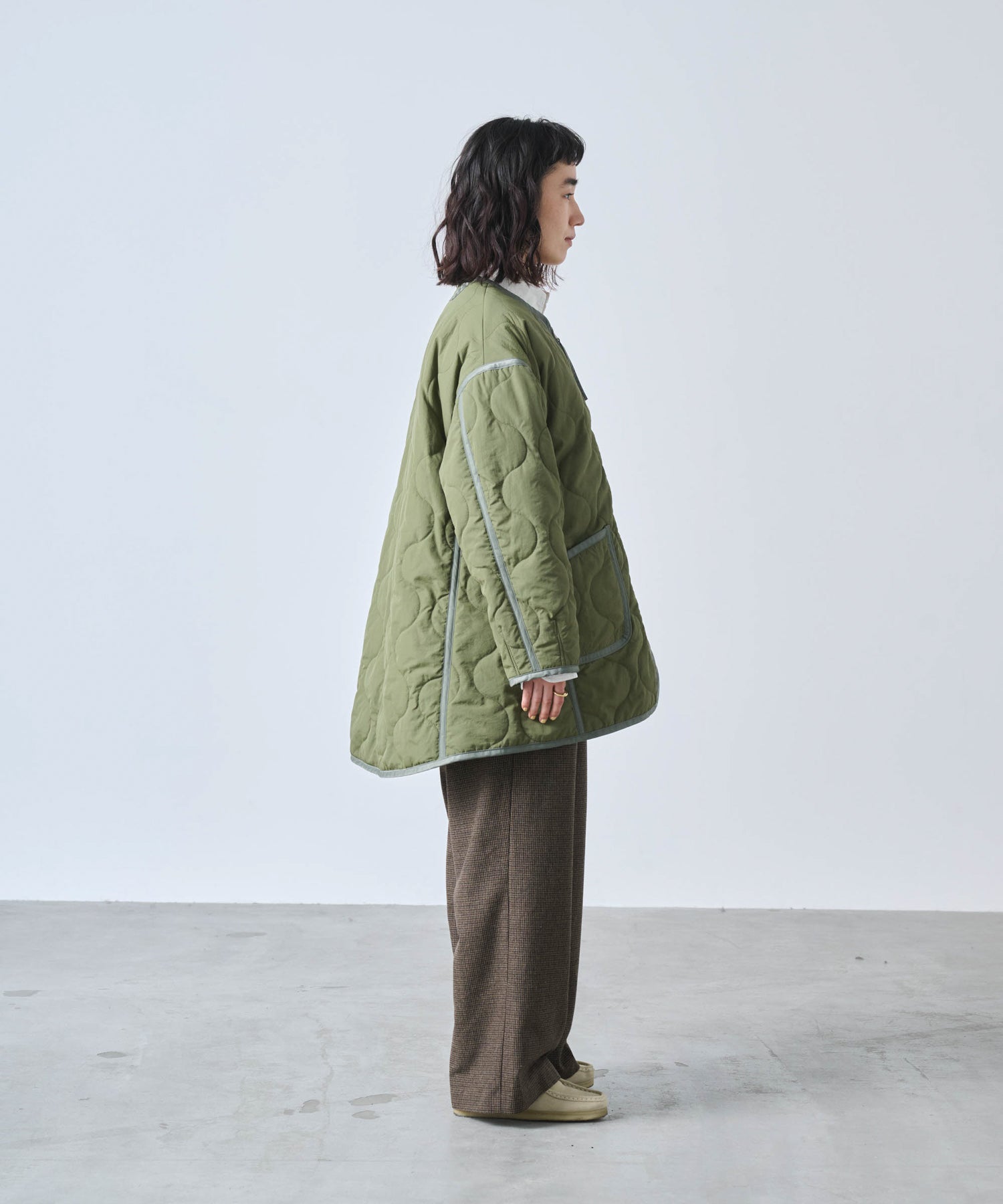 MIL QUILT ZIP UP JACKET/ MIL25FJK3229 – KHA:KI