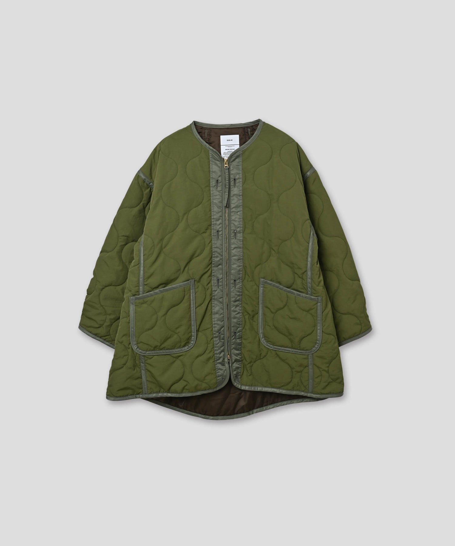 MIL QUILT ZIP UP JACKET/ MIL25FJK3229 – KHA:KI