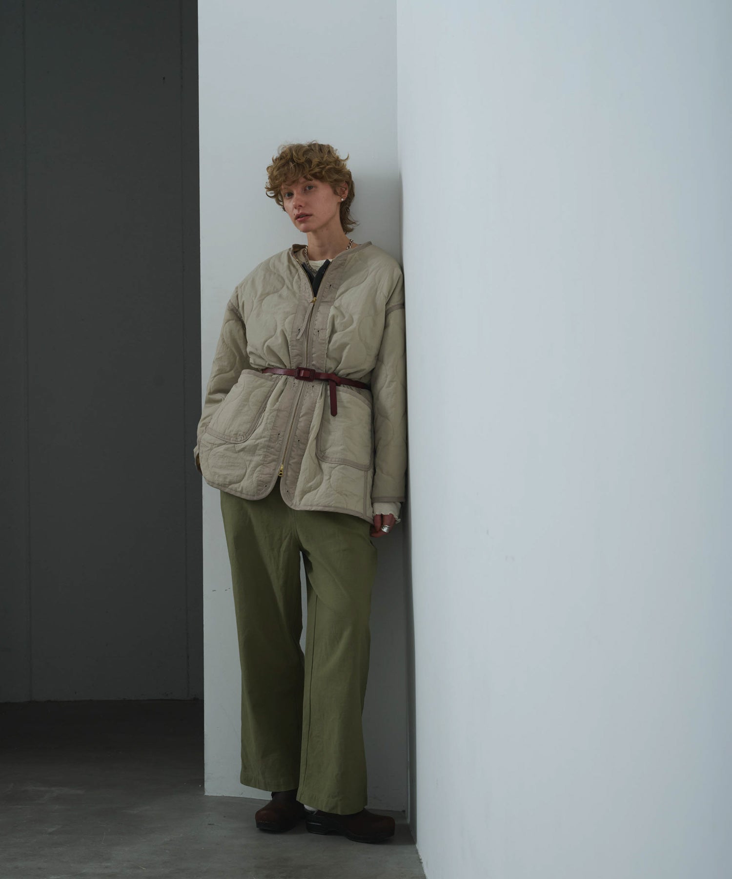 ミリタリージャケット MIL QUILT ZIP UP JACKET/ MIL25FJK3229 – KHA:KI