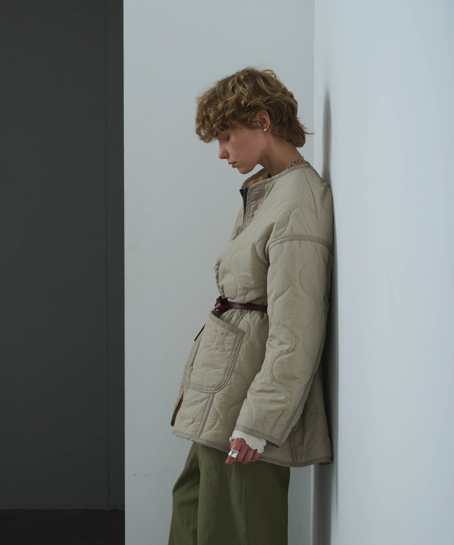 MIL QUILT ZIP UP JACKET/ MIL25FJK3229 – KHA:KI