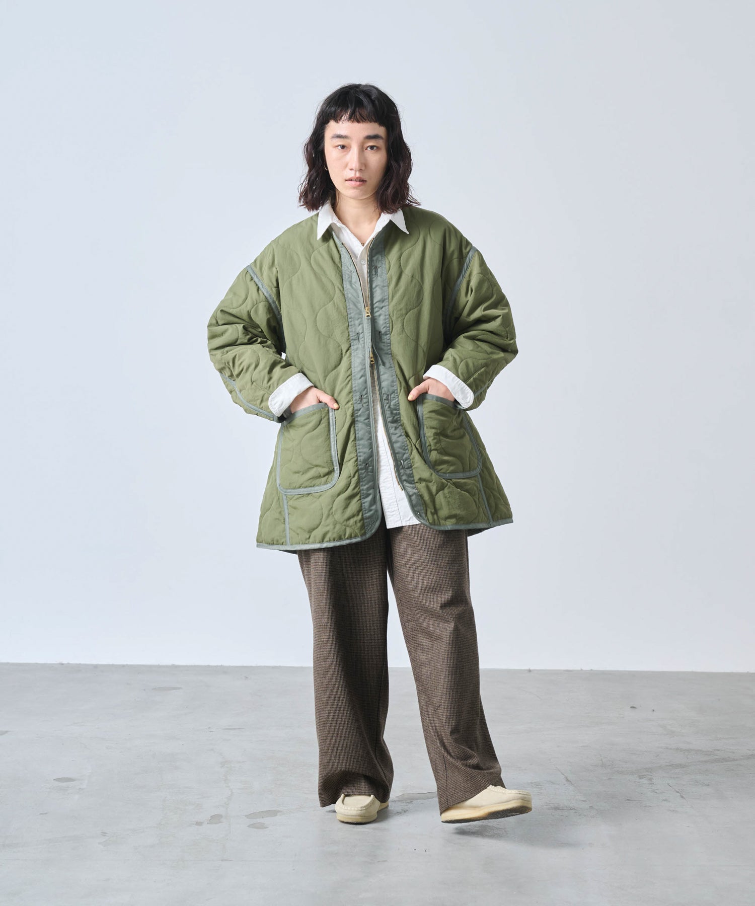 ジャケット・アウター Utility Jacket MIL QUILT ZIP UP JACKET/ MIL25FJK3229 – KHA:KI