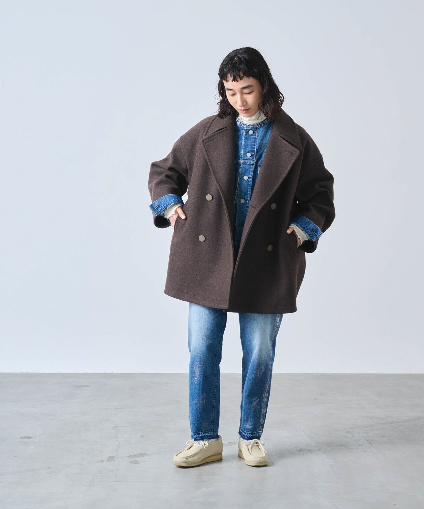 COCOON PEA-COAT  / MIL25FJK3243
