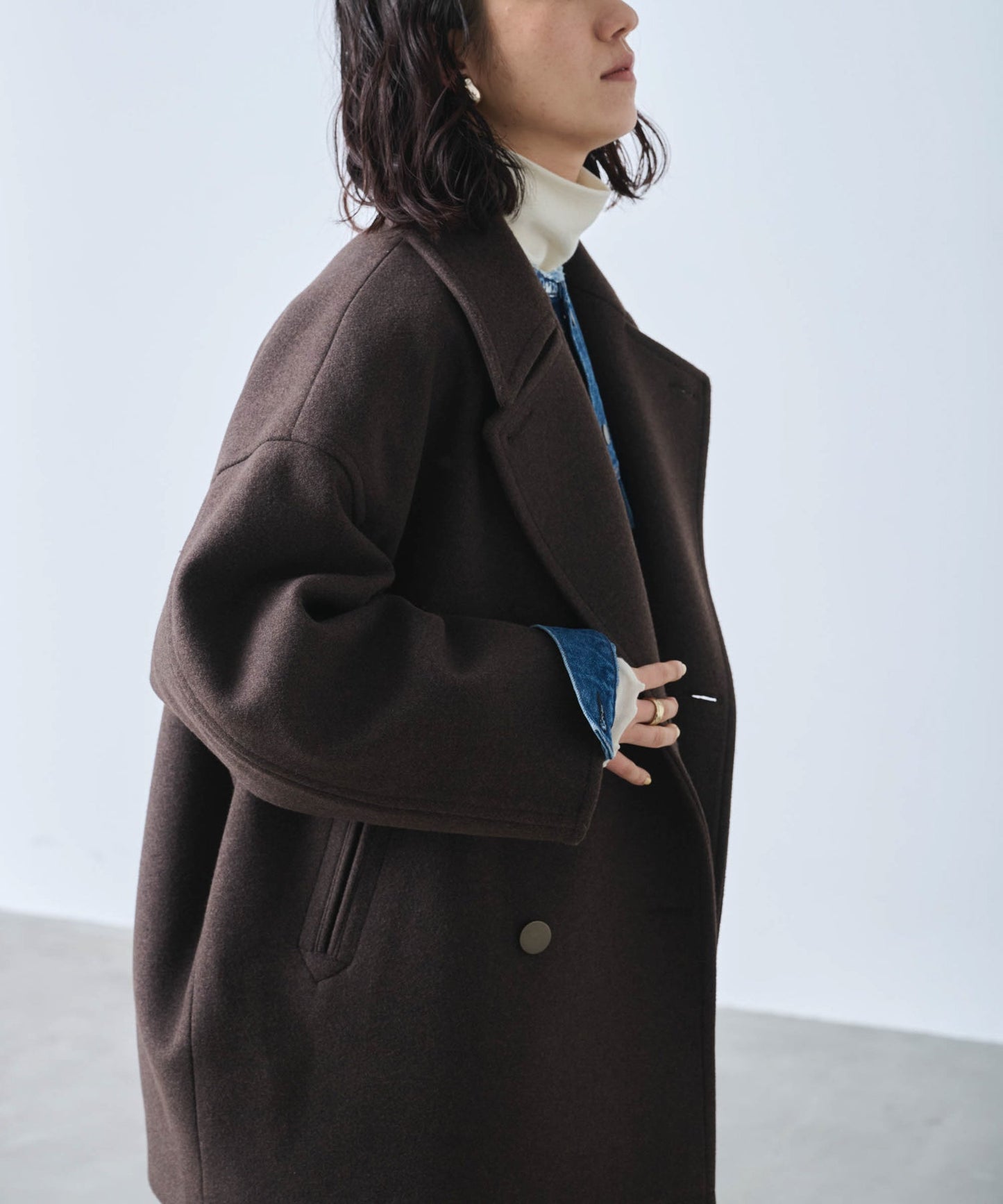 COCOON PEA-COAT  / MIL25FJK3243