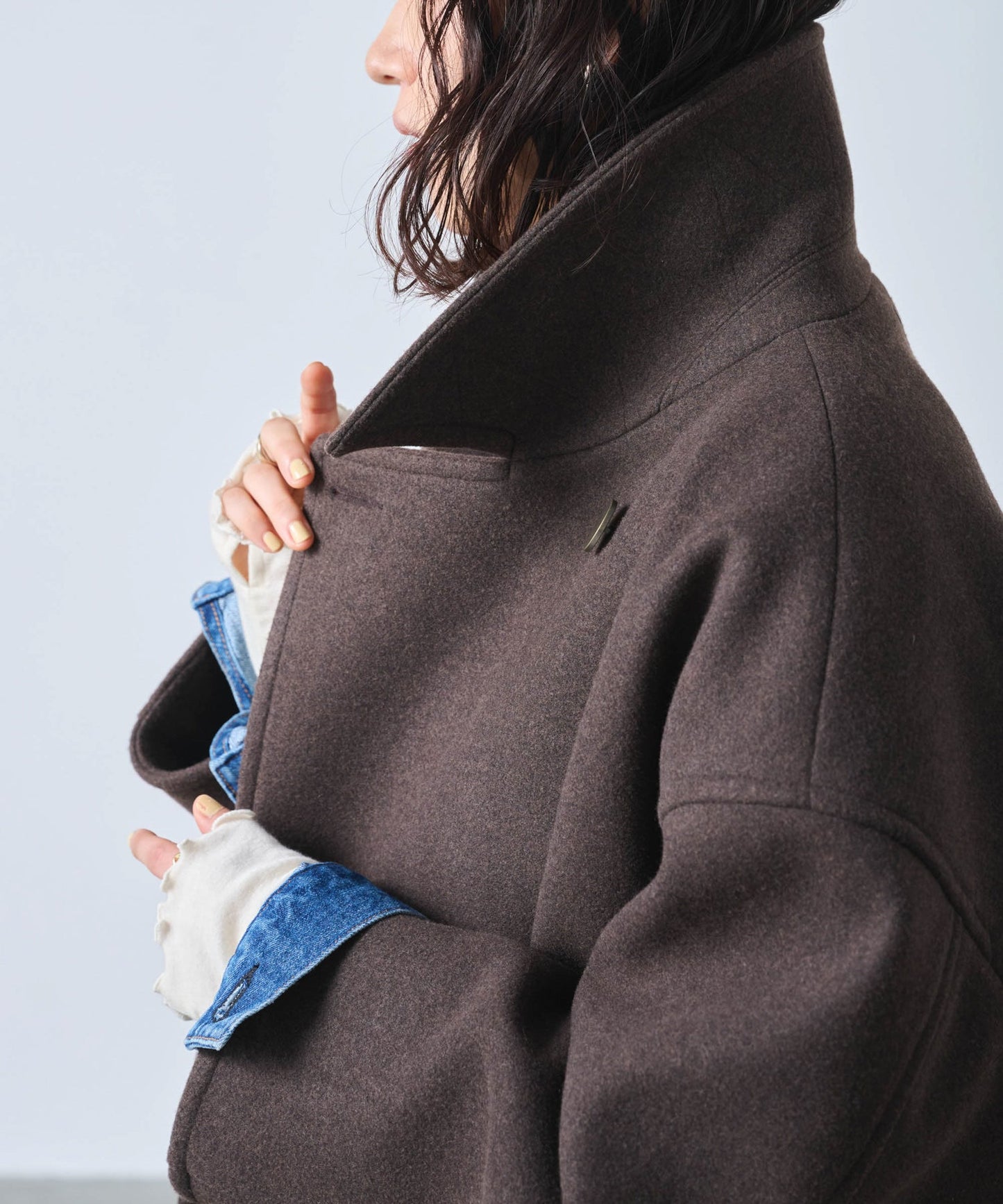 COCOON PEA-COAT  / MIL25FJK3243
