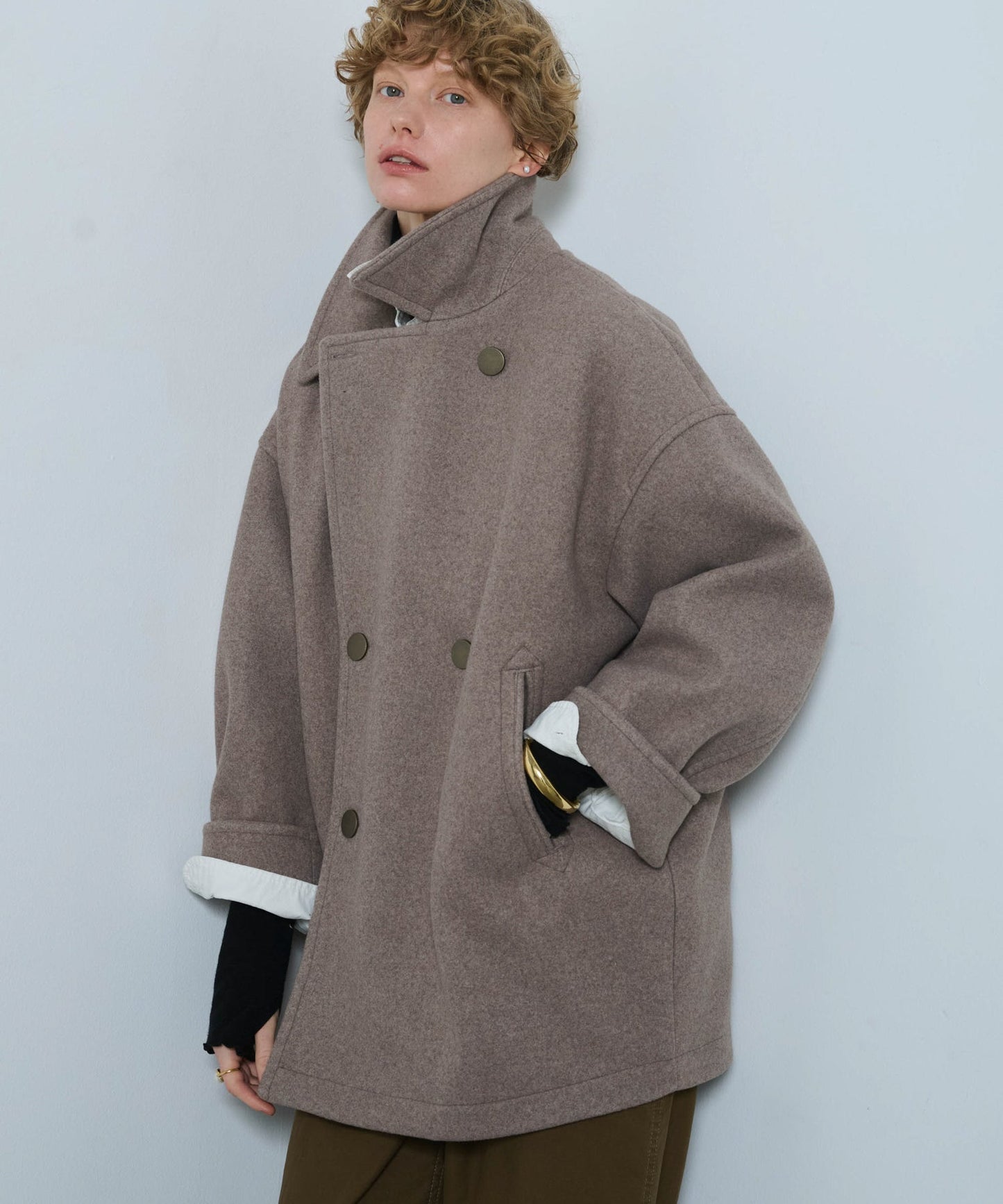 COCOON PEA-COAT  / MIL25FJK3243