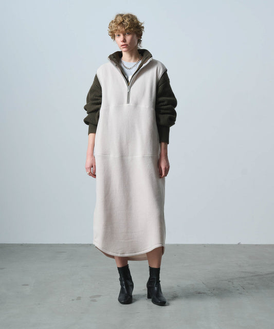 SIDE ZIP FLEECE DRESS/ MIL25FOP3101