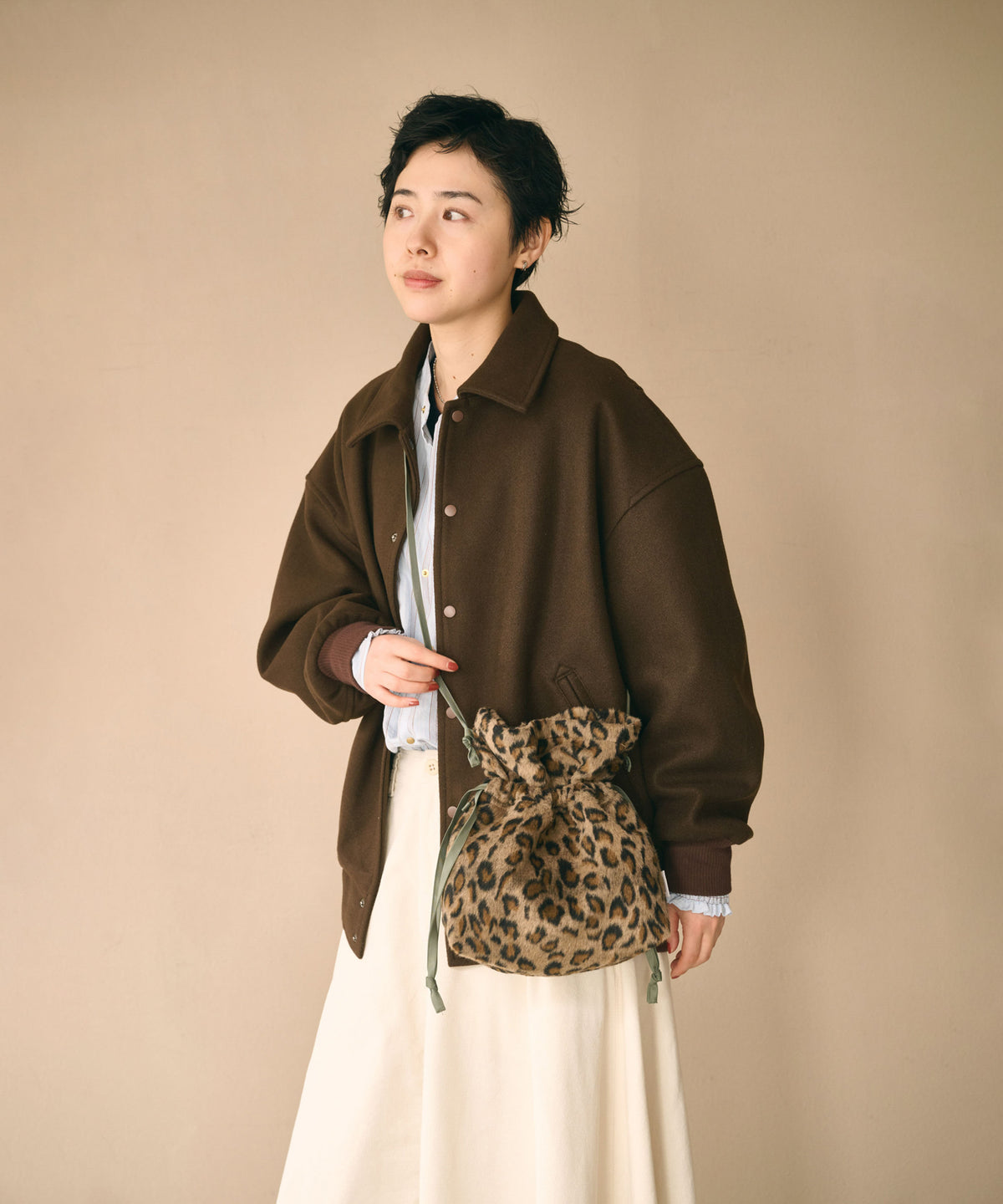 LEOPARD CONVERTIBLE BAG / MIL26FBG3051
