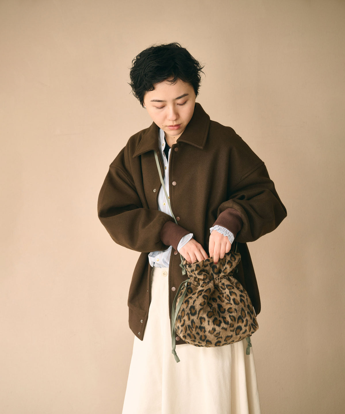 LEOPARD CONVERTIBLE BAG / MIL26FBG3051