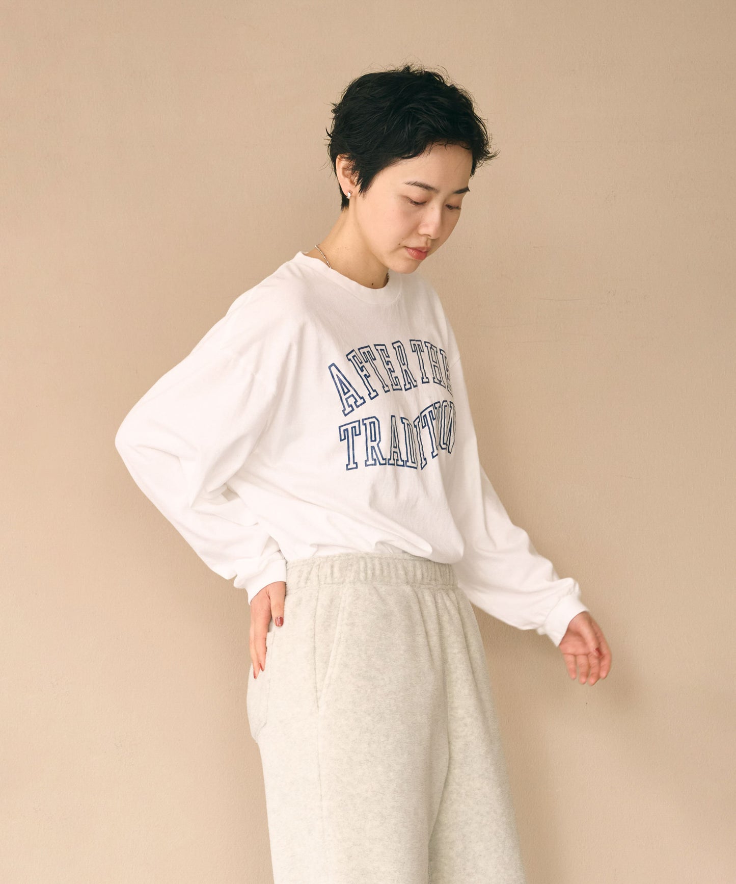 L/S TEE -WARPED COLLEGE- / MIL26FCS3521
