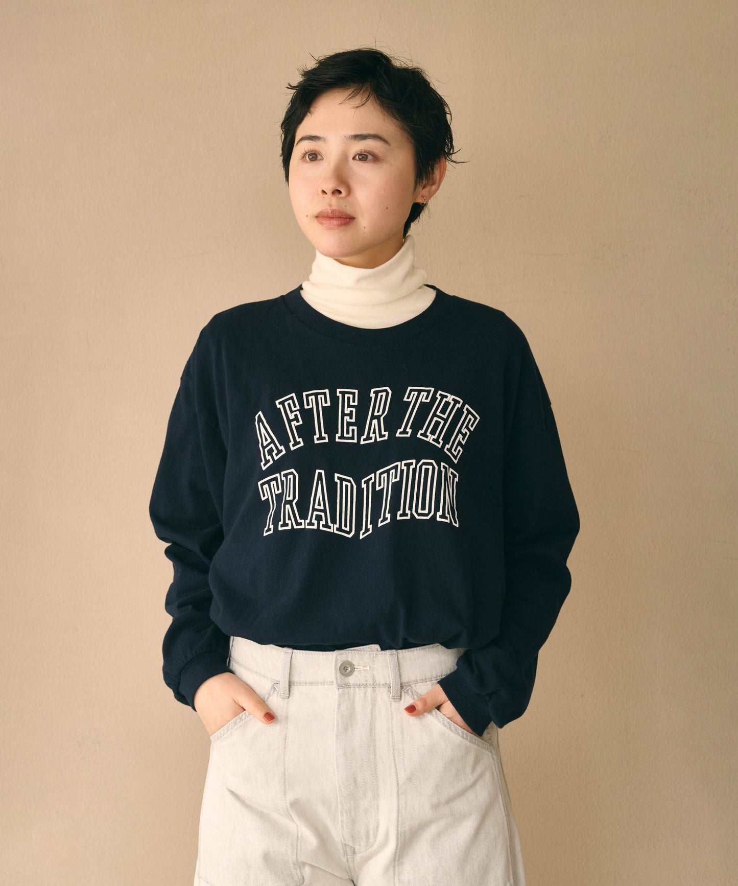 L/S TEE -WARPED COLLEGE- / MIL26FCS3521