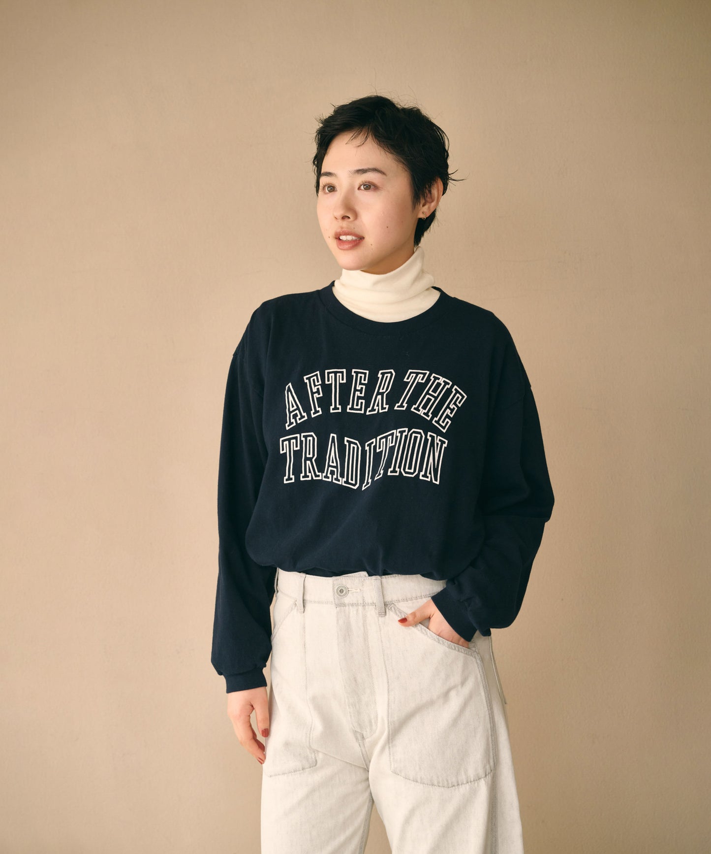 L/S TEE -WARPED COLLEGE- / MIL26FCS3521