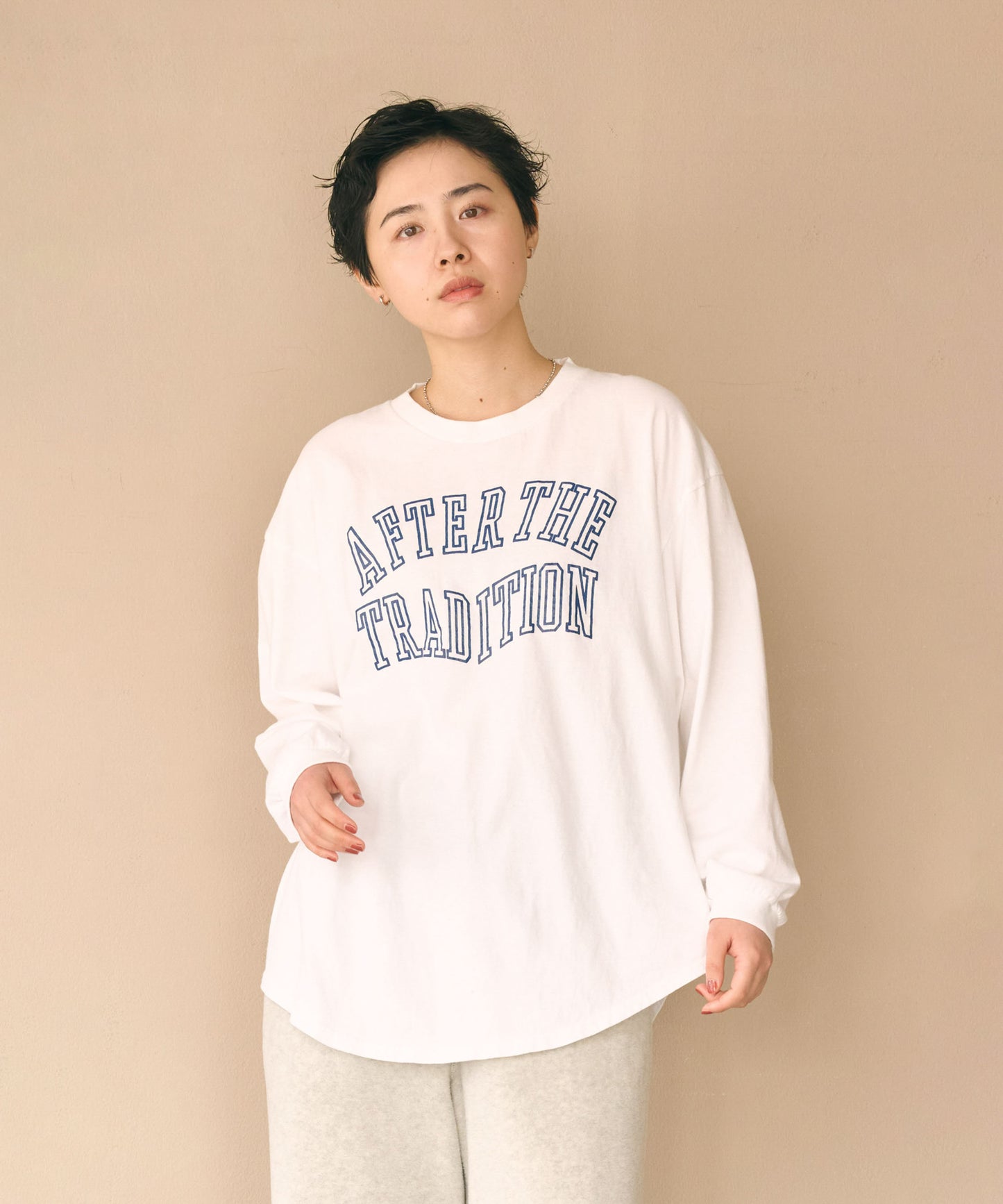 L/S TEE -WARPED COLLEGE- / MIL26FCS3521