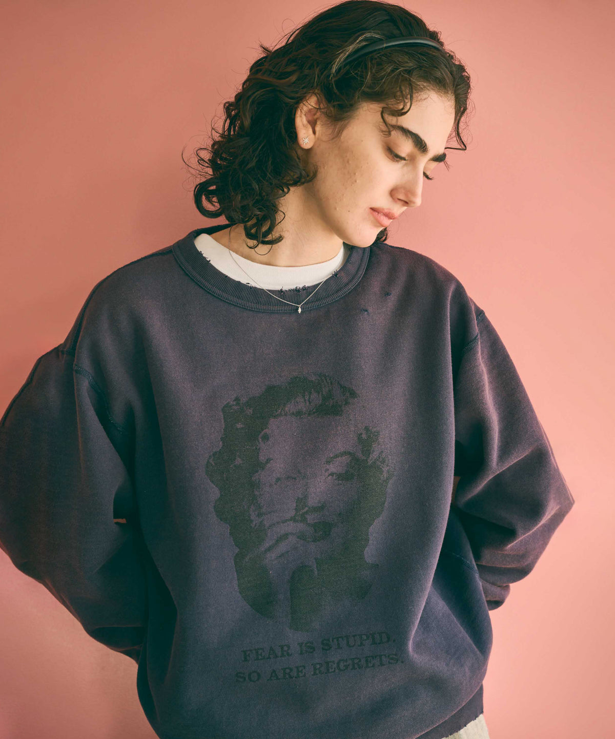 DAMAGE SWEAT SHIRT -My MUSE- / MIL26FCS3522