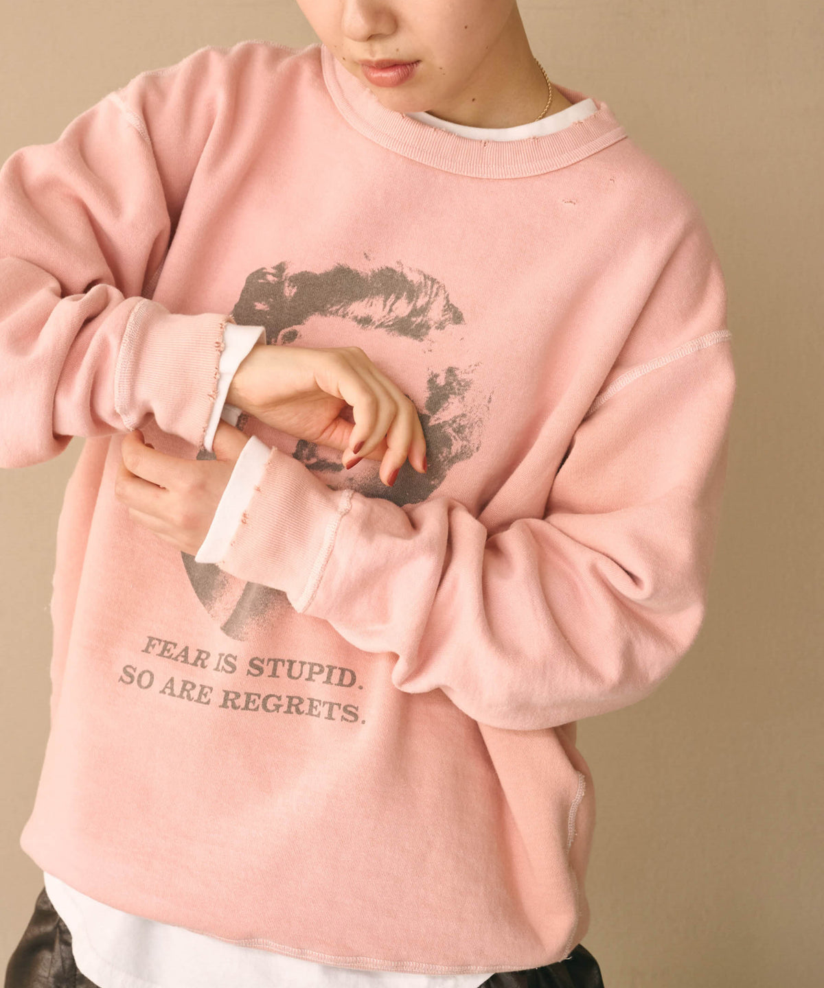 DAMAGE SWEAT SHIRT -My MUSE- / MIL26FCS3522