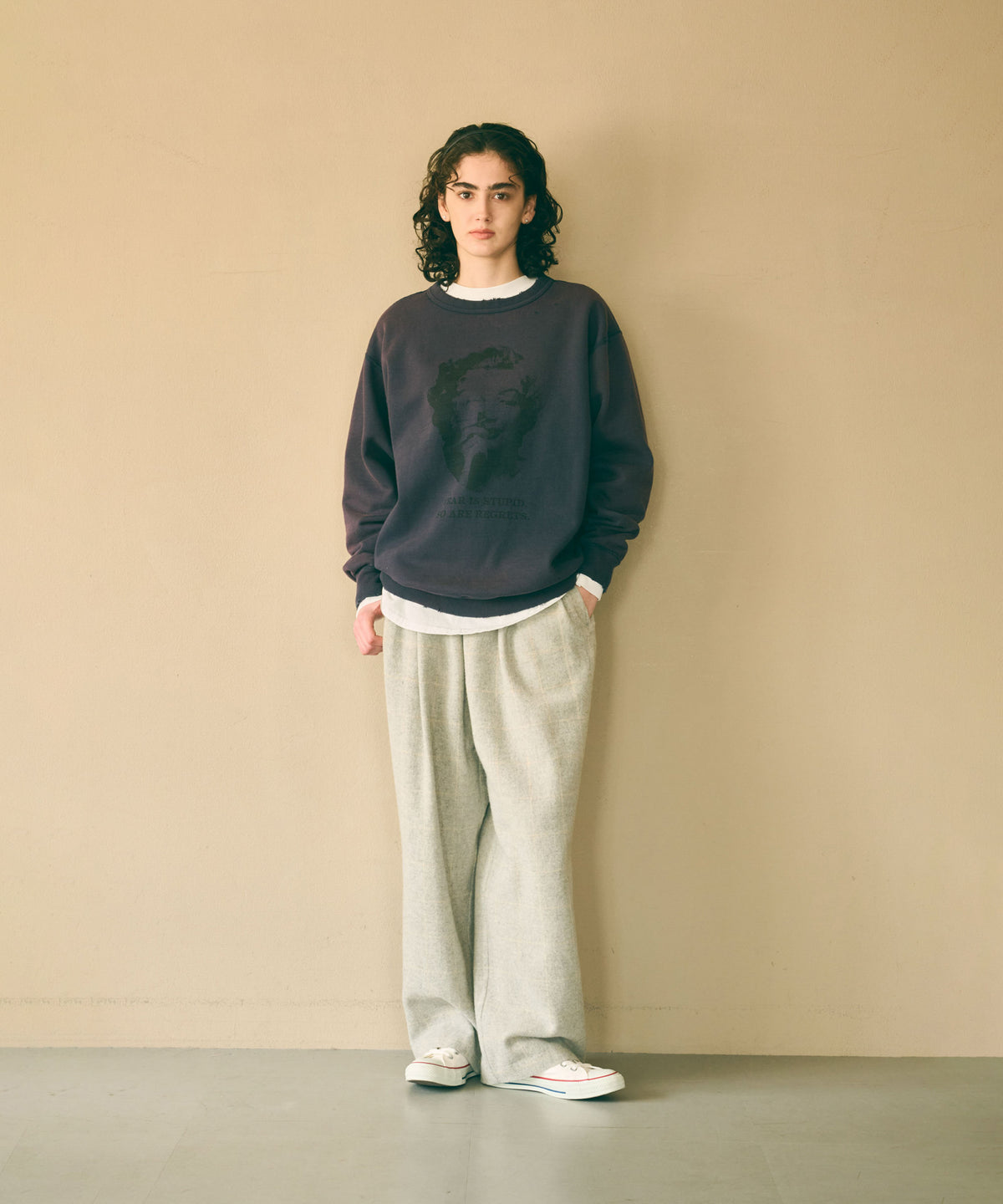 DAMAGE SWEAT SHIRT -My MUSE- / MIL26FCS3522