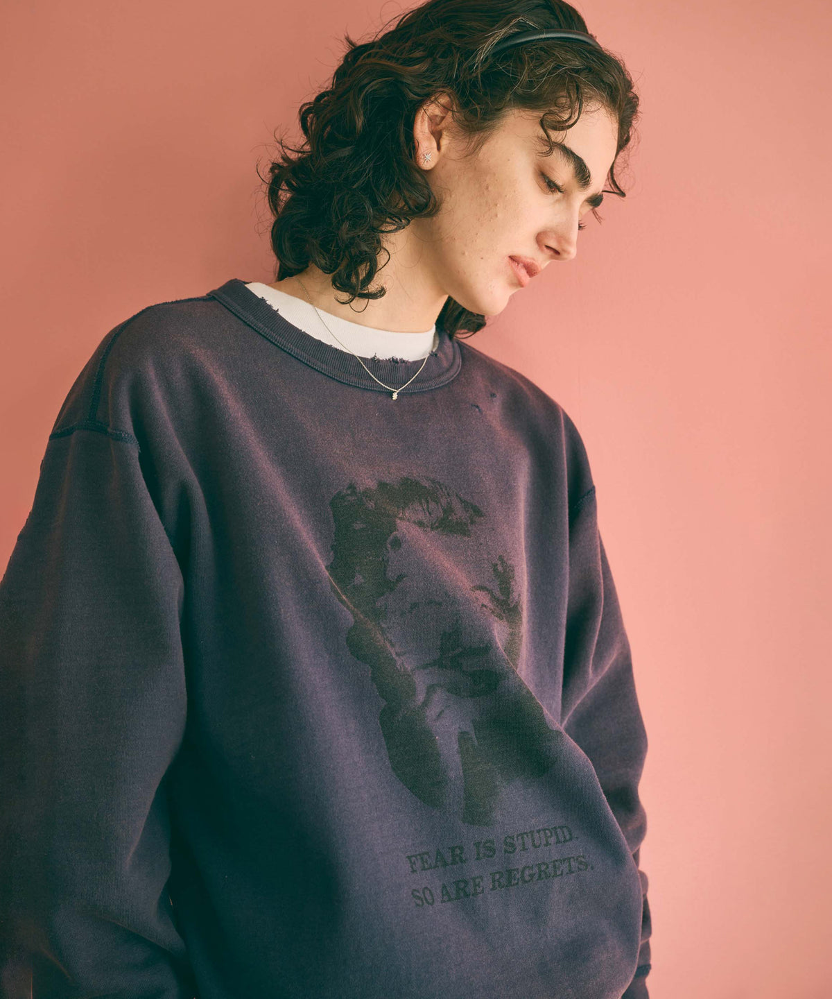 DAMAGE SWEAT SHIRT -My MUSE- / MIL26FCS3522