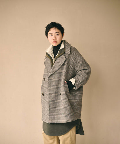 RE-WOOL PEA COAT / MIL26FJK3254