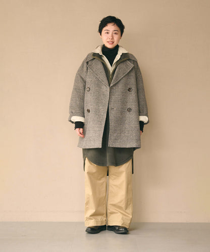 RE-WOOL PEA COAT / MIL26FJK3254