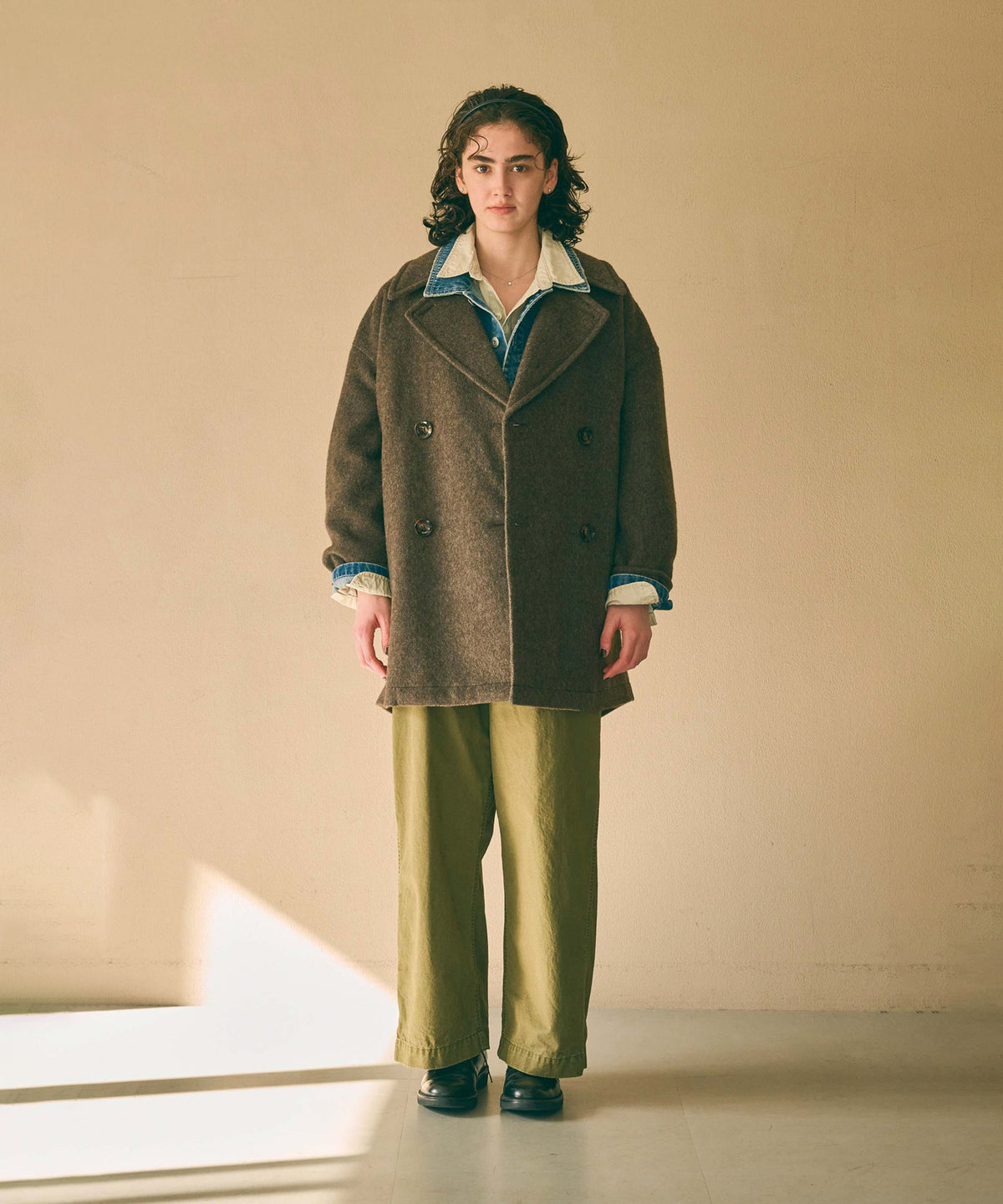 RE-WOOL PEA COAT / MIL26FJK3254