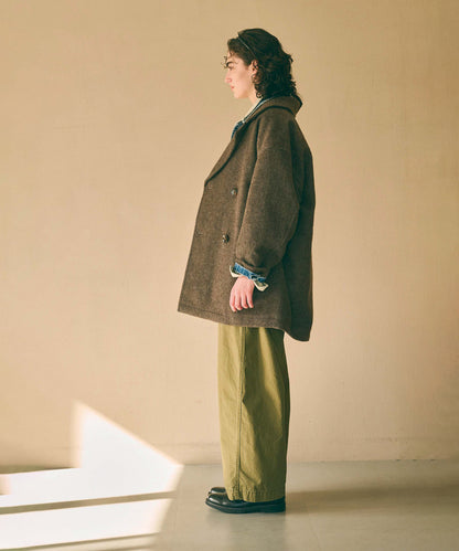 RE-WOOL PEA COAT / MIL26FJK3254