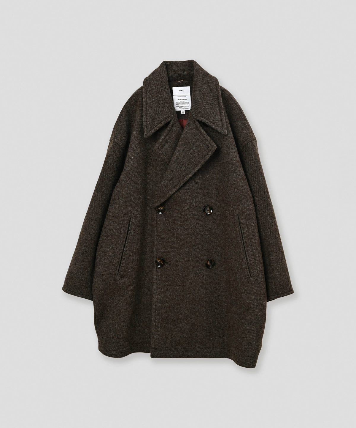 RE-WOOL PEA COAT / MIL26FJK3254