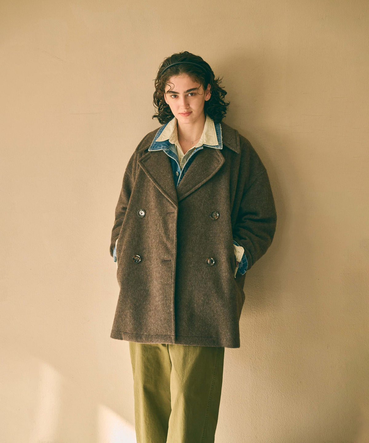 RE-WOOL PEA COAT / MIL26FJK3254