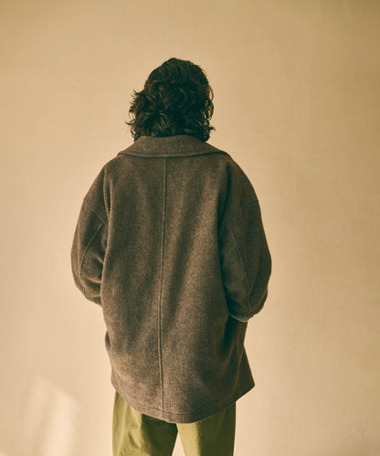 RE-WOOL PEA COAT / MIL26FJK3254