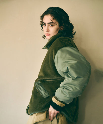 ECO FUR SWITCH JACKET / MIL26FJK3257