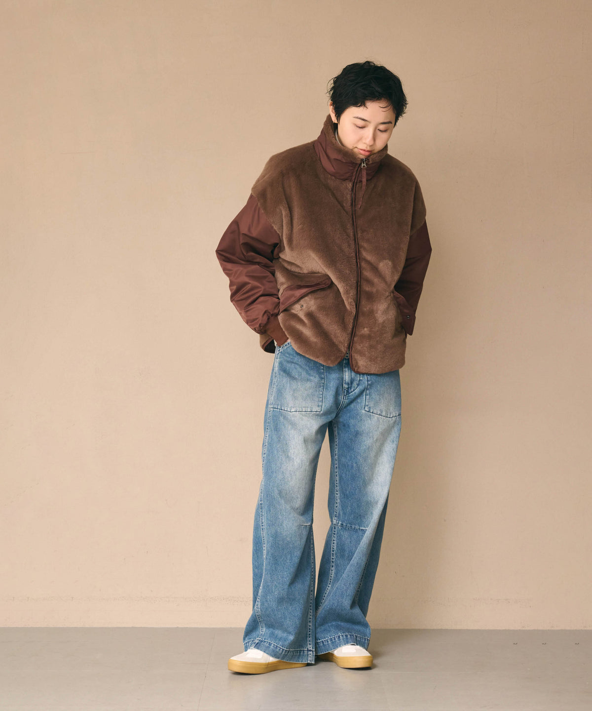 ECO FUR SWITCH JACKET / MIL26FJK3257