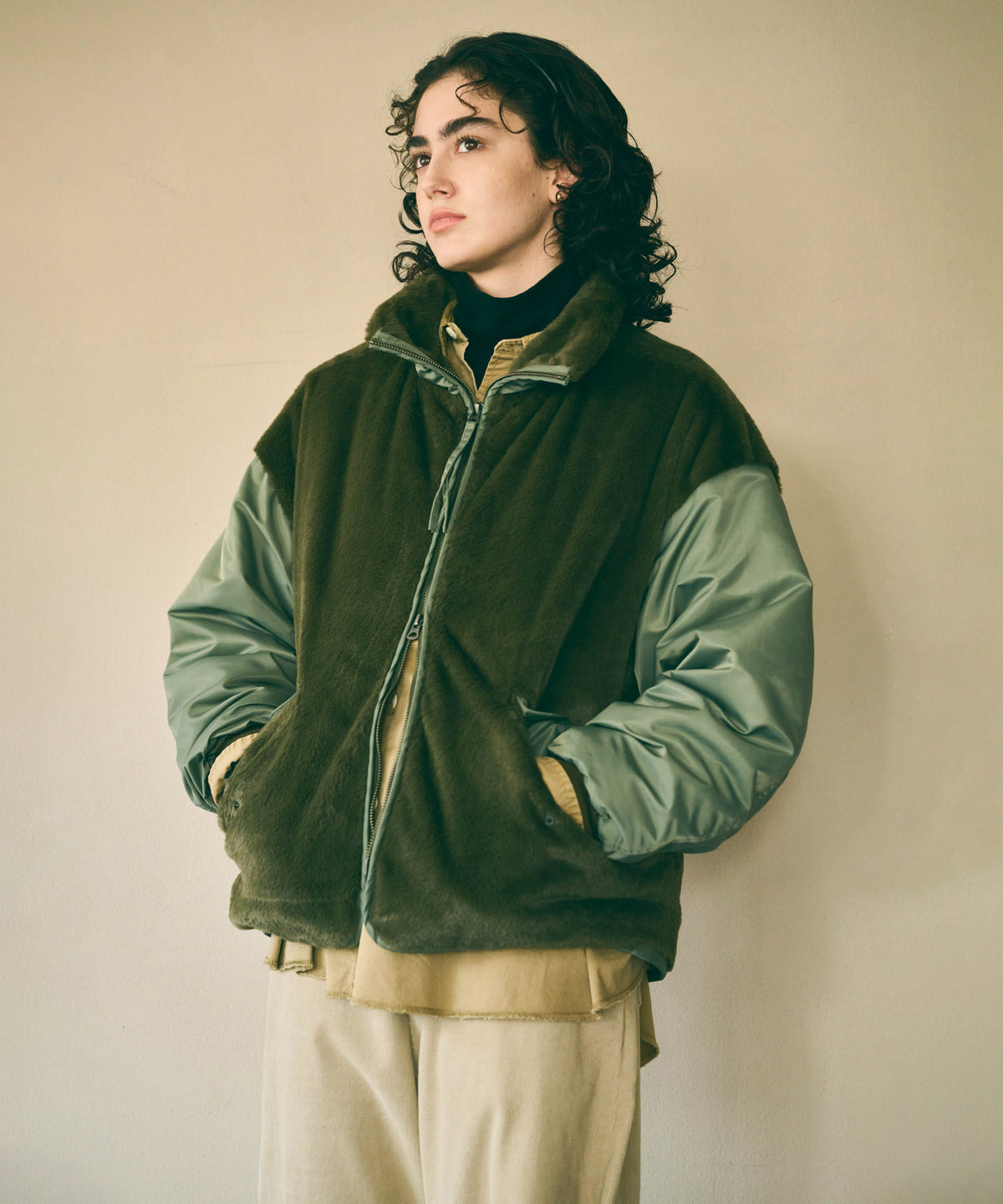 ECO FUR SWITCH JACKET / MIL26FJK3257