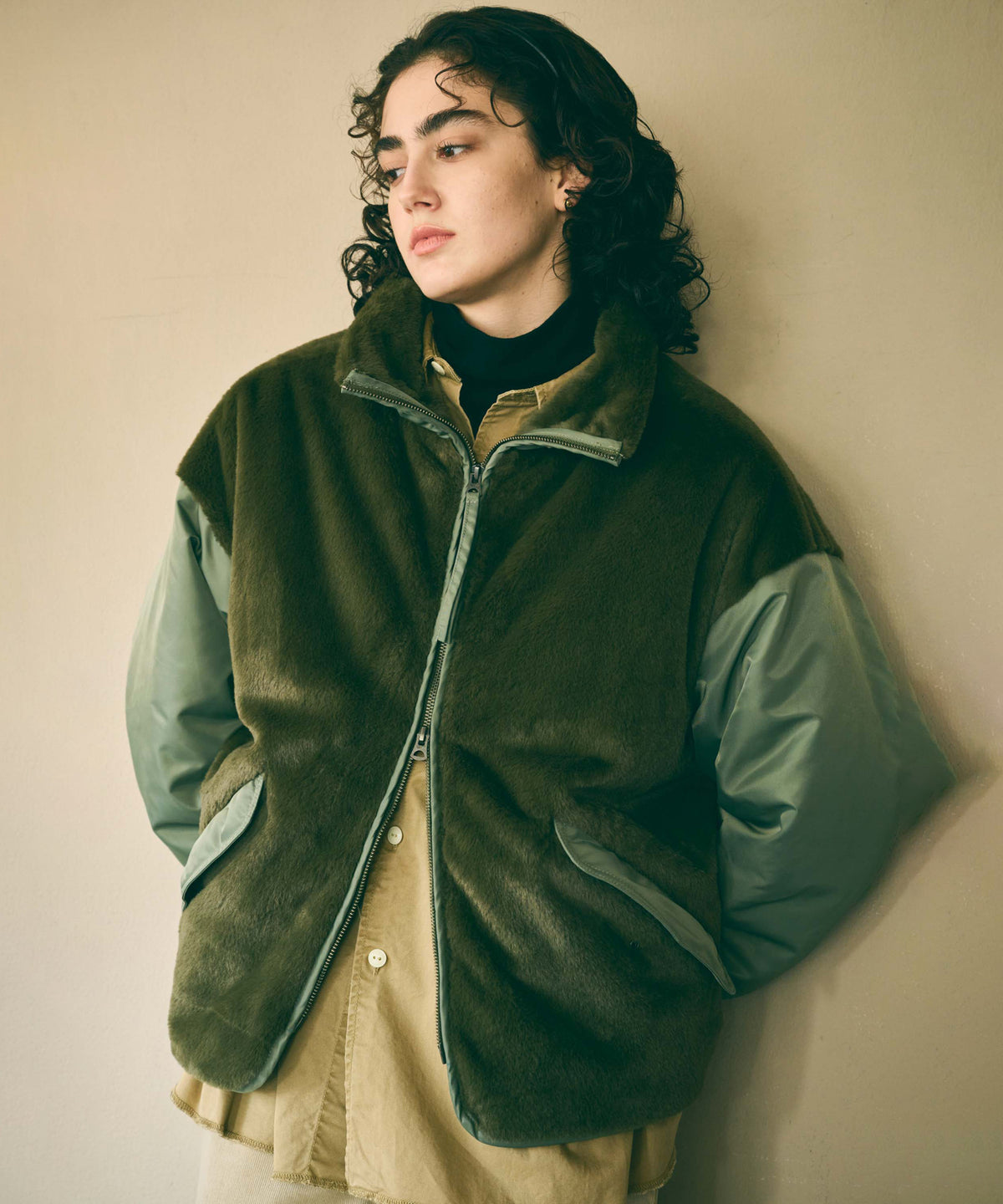 ECO FUR SWITCH JACKET / MIL26FJK3257
