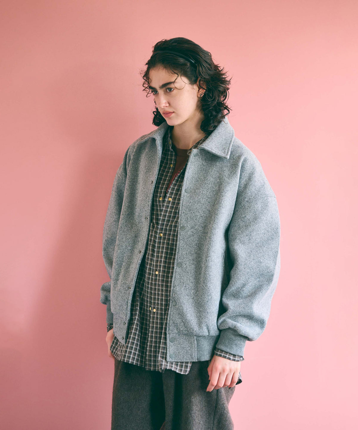 LOOSE VARSITY JACKET / MIL26FJK3260