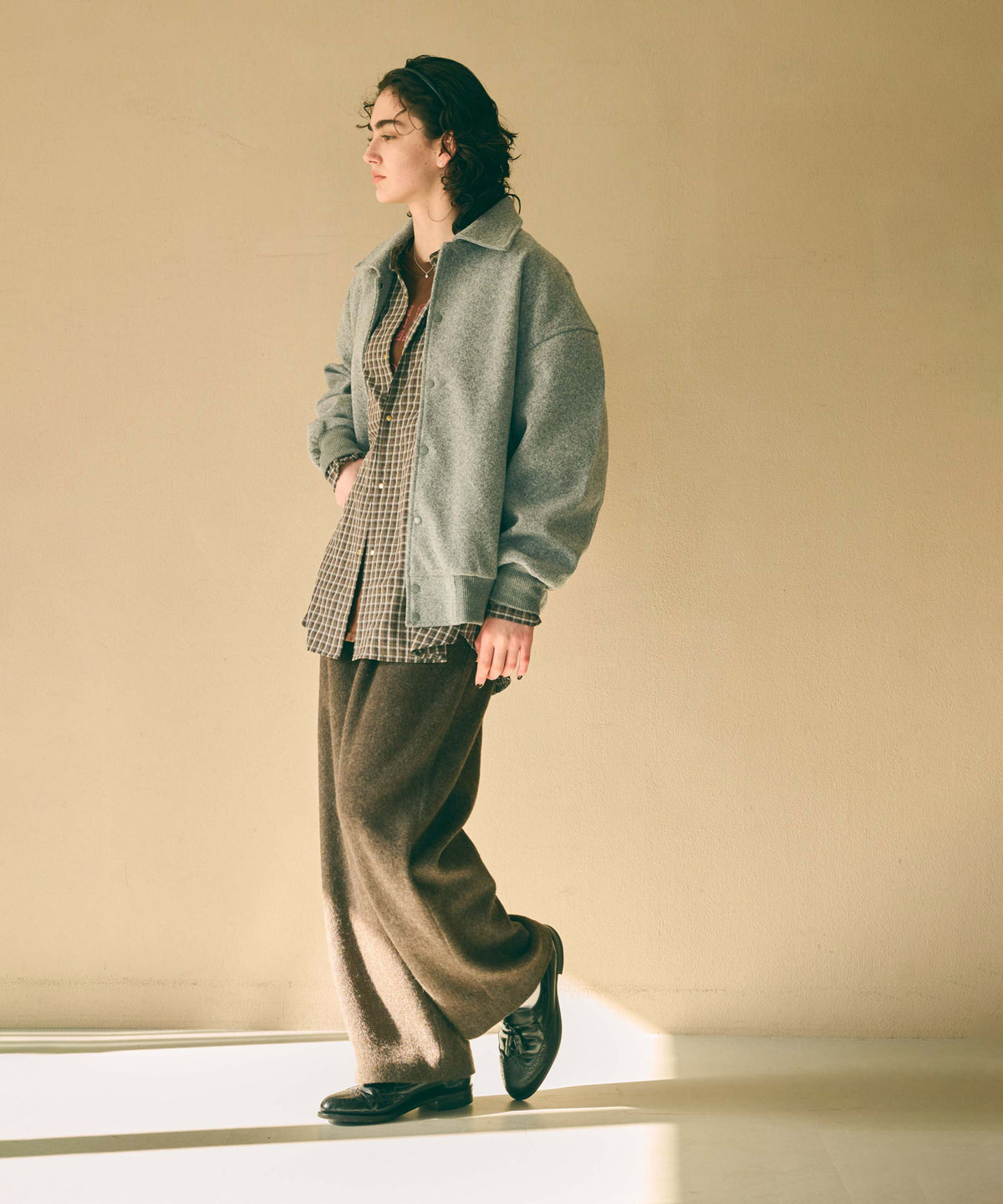LOOSE VARSITY JACKET / MIL26FJK3260
