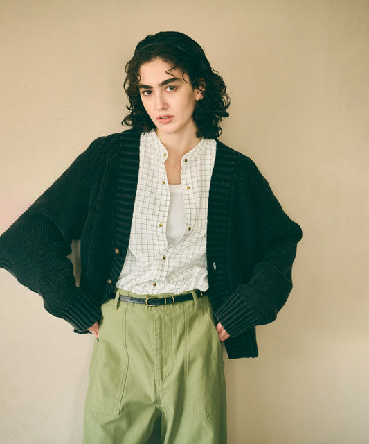 GARMENT DYED CARDIGAN / MIL26FKN3034