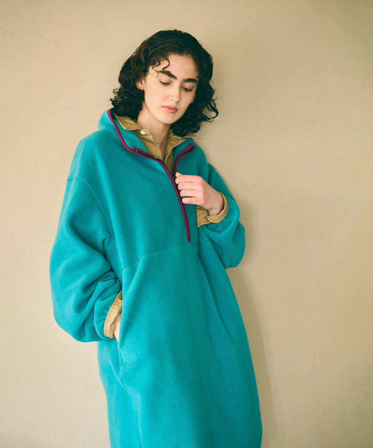 HALF ZIP FLEECE LONG P/O / MIL26FOP3110